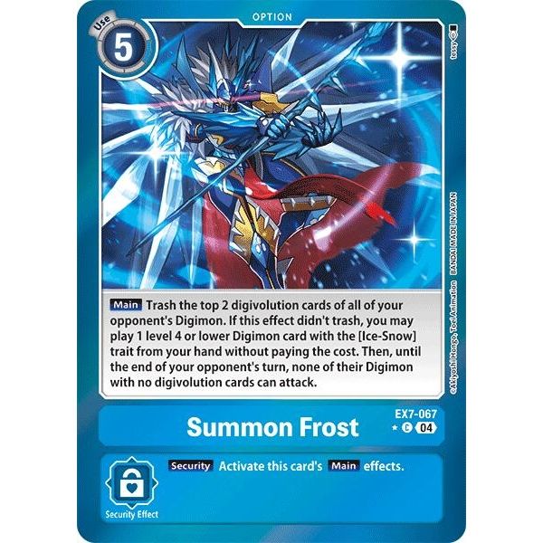 Image for Summon Frost (Foil) (EX7-067 C) (EX07) - Digimon Card Game