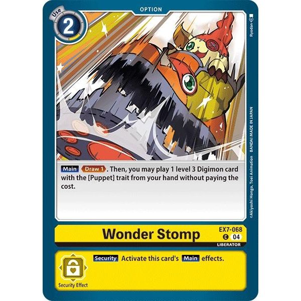 Image for Wonder Stomp (EX7-068 C) (EX07) - Digimon Card Game