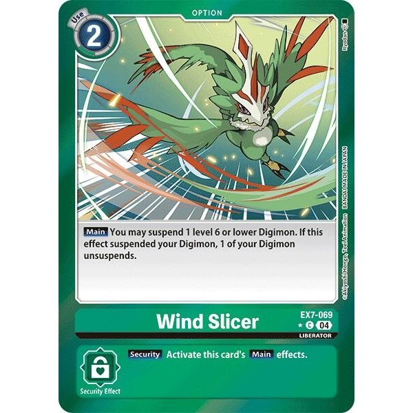 Image for Wind Slicer (Foil) (EX7-069 C) (EX07) - Digimon Card Game