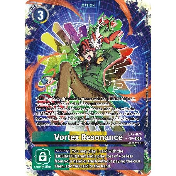 Image for Vortex Resonance (Alternate Art) (EX7-074 SCR) (EX07) - Digimon Card Game