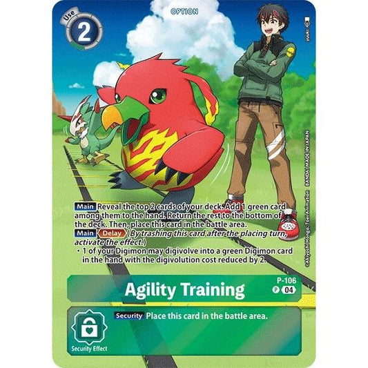 Image for Agility Training (Starter Deck 18 Exclusive) (P-106 P) (D-PR) - Digimon Card Game
