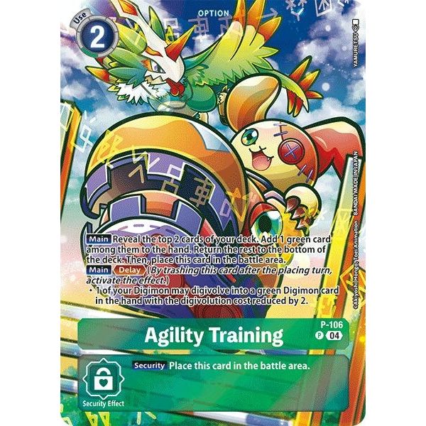 Image for Agility Training (Starter Deck 19 Exclusive) (P-106 P) (D-PR) - Digimon Card Game