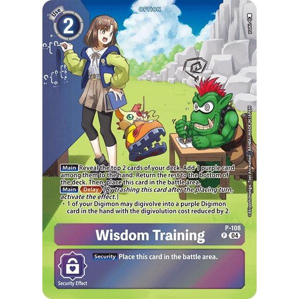 Image for Wisdom Training (Starter Deck 19 Exclusive) (P-108 P) (D-PR) - Digimon Card Game