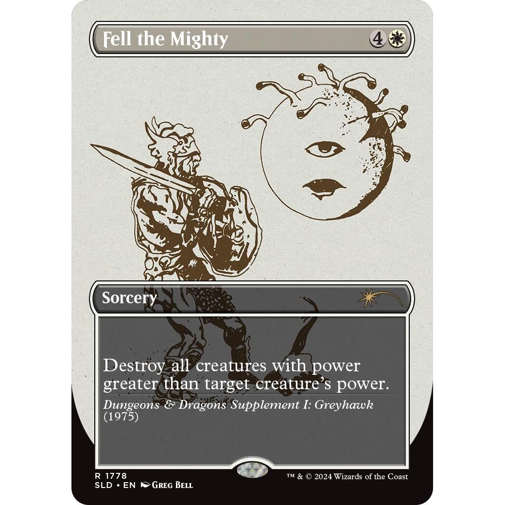 Image for Fell the Mighty (1778) (SLD) - Magic: The Gathering
