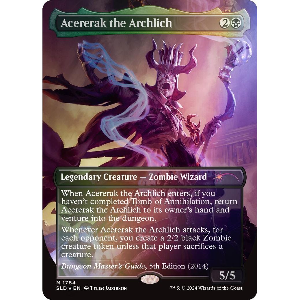 Image for Acererak the Archlich (Rainbow Foil) (1784) (SLD) - Magic: The Gathering