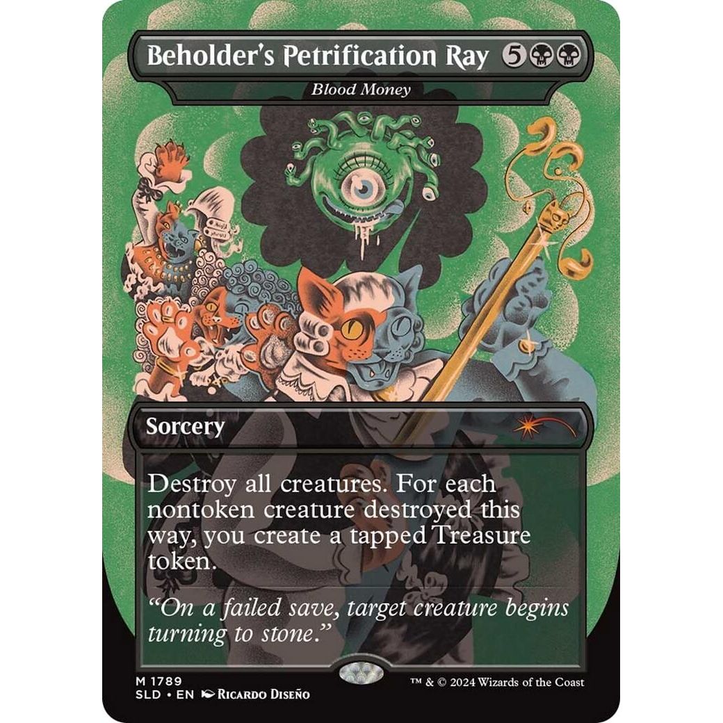 Image for Beholder's Petrification Ray - Blood Money (1789) (SLD) - Magic: The Gathering