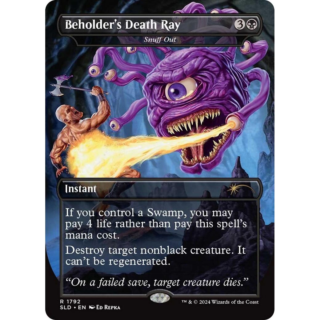 Image for Beholder's Death Ray - Snuff Out (1792) (SLD) - Magic: The Gathering