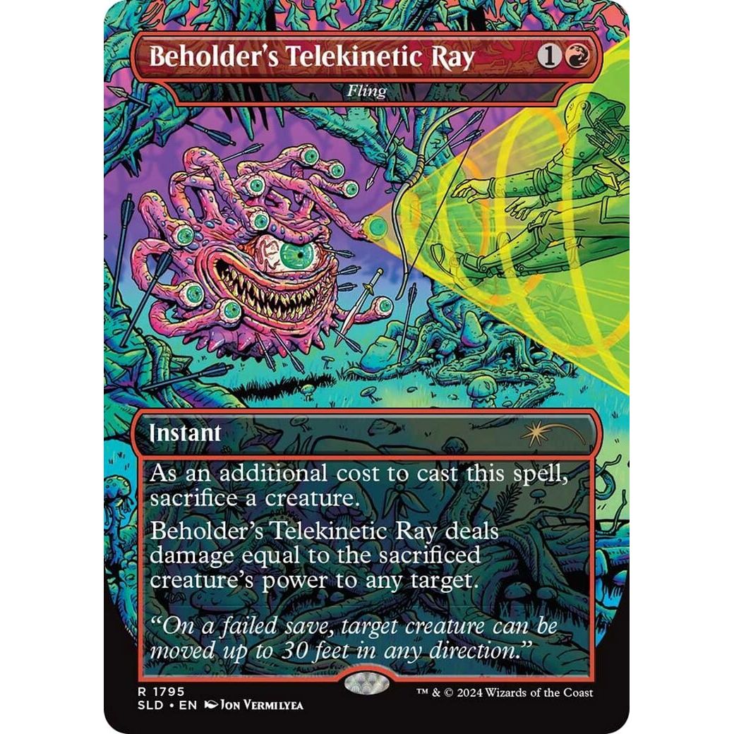 Image for Beholder's Telekinetic Ray - Fling (1795) (SLD) - Magic: The Gathering