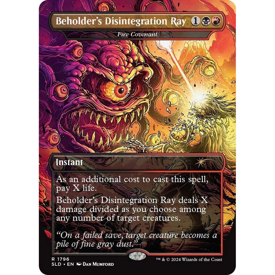 Image for Beholder's Disintegration Ray - Fire Covenant (1796) (SLD) - Magic: The Gathering