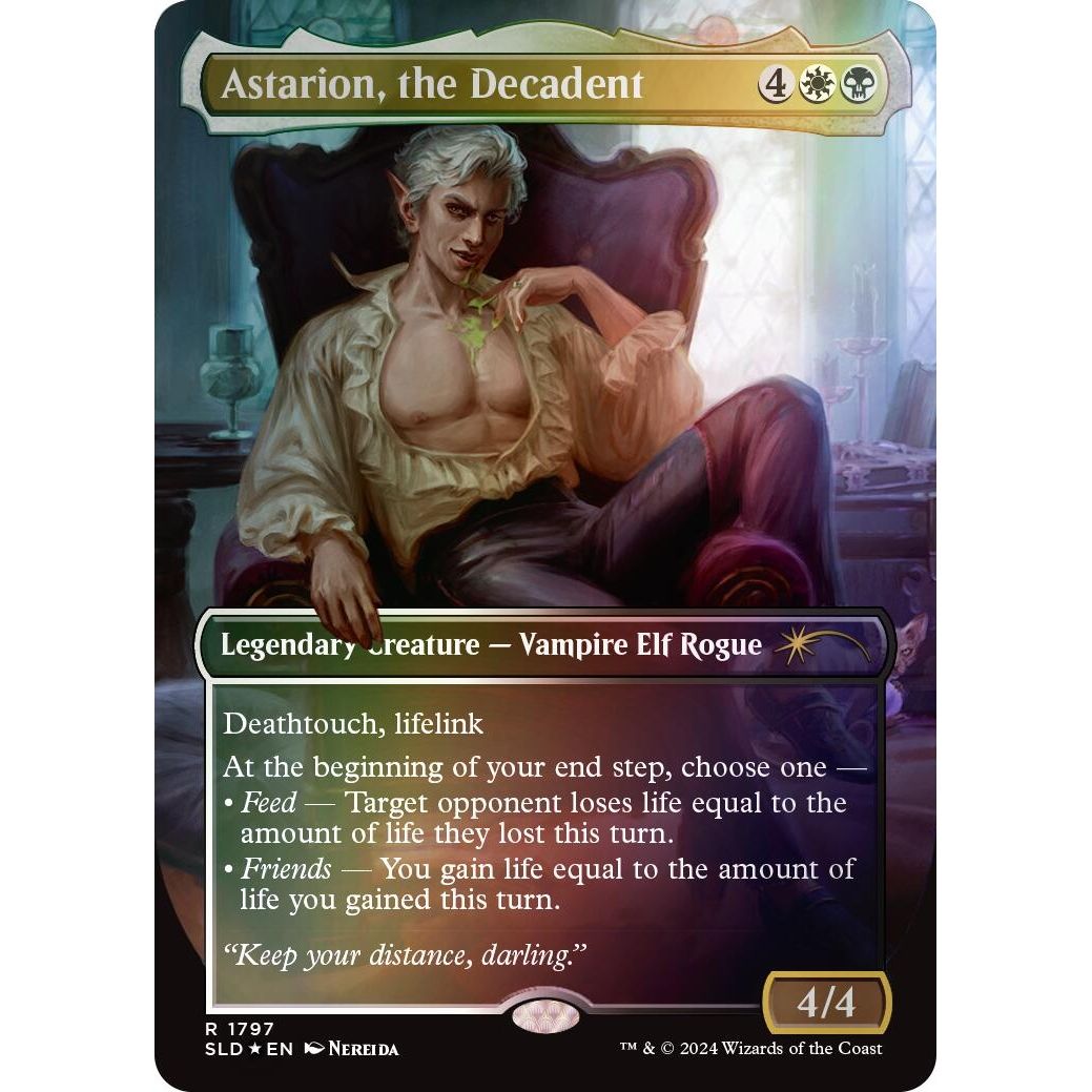 Image for Astarion, the Decadent (Rainbow Foil) (1797) (SLD) - Magic: The Gathering