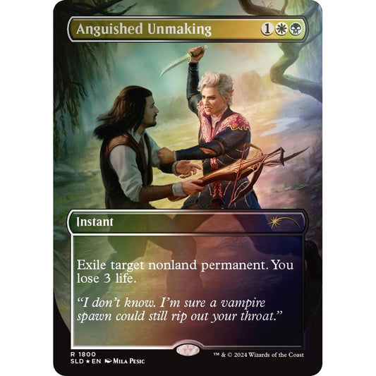 Image for Anguished Unmaking (1800) (Rainbow Foil) (1800) (SLD) - Magic: The Gathering