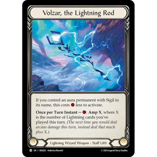 Image for Volzar, the Lightning Rod (ROS021) (ROS) - Flesh and Blood TCG