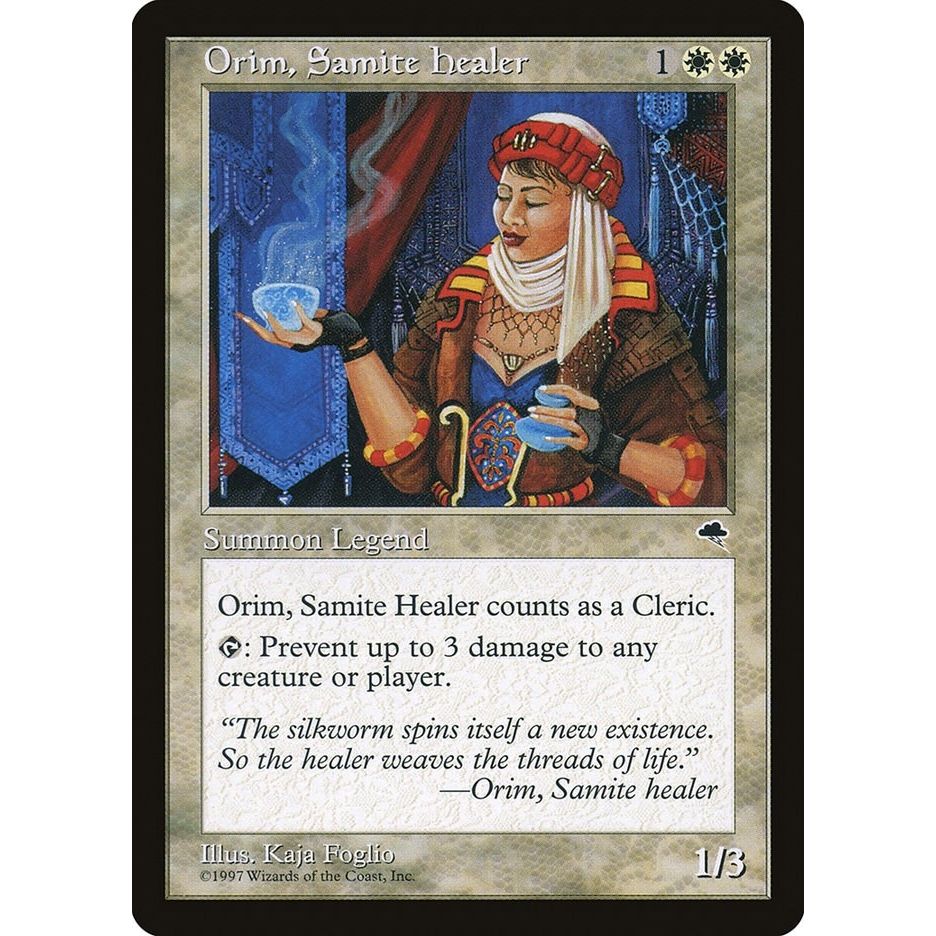 Image for Orim, Samite Healer (33) (TMP) - Magic: The Gathering