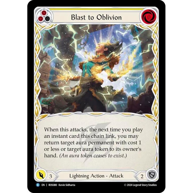 Image for Blast to Oblivion (Yellow) (ROS080) (ROS) - Flesh and Blood TCG
