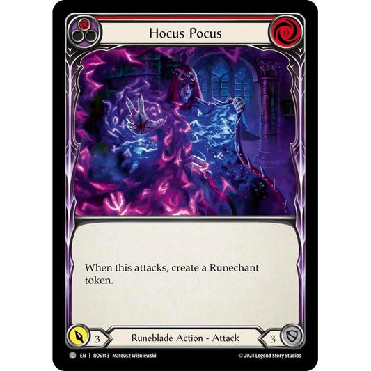 Image for Hocus Pocus (Red) (ROS143) (ROS) - Flesh and Blood TCG