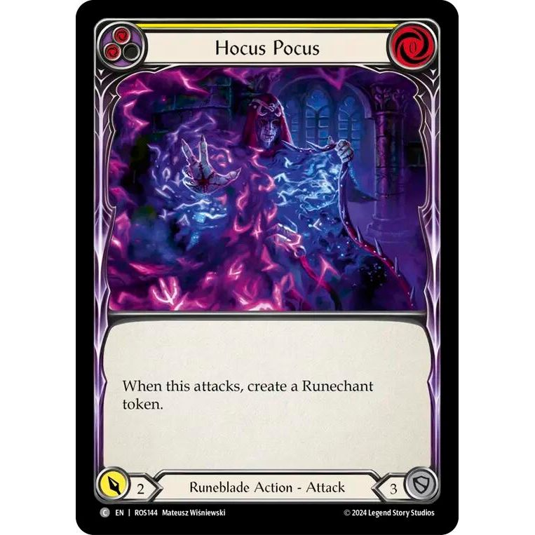 Image for Hocus Pocus (Yellow) (ROS144) (ROS) - Flesh and Blood TCG