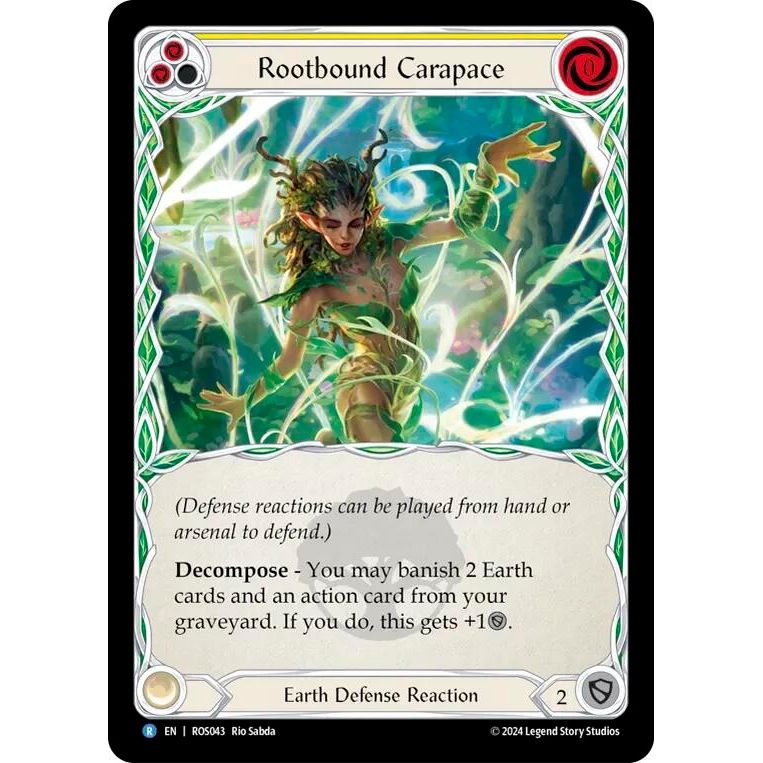 Image for Rootbound Carapace (Yellow) (ROS043) (ROS) - Flesh and Blood TCG
