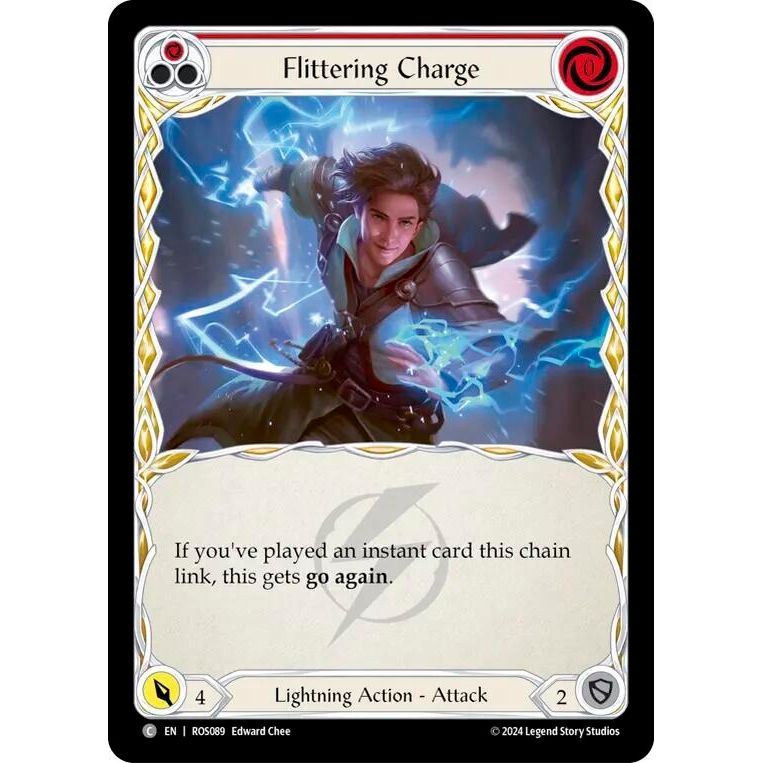 Image for Flittering Charge (Red) (ROS089) (ROS) - Flesh and Blood TCG