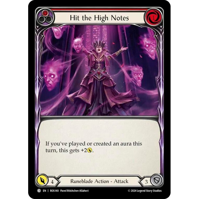 Image for Hit the High Notes (Red) (ROS140) (ROS) - Flesh and Blood TCG