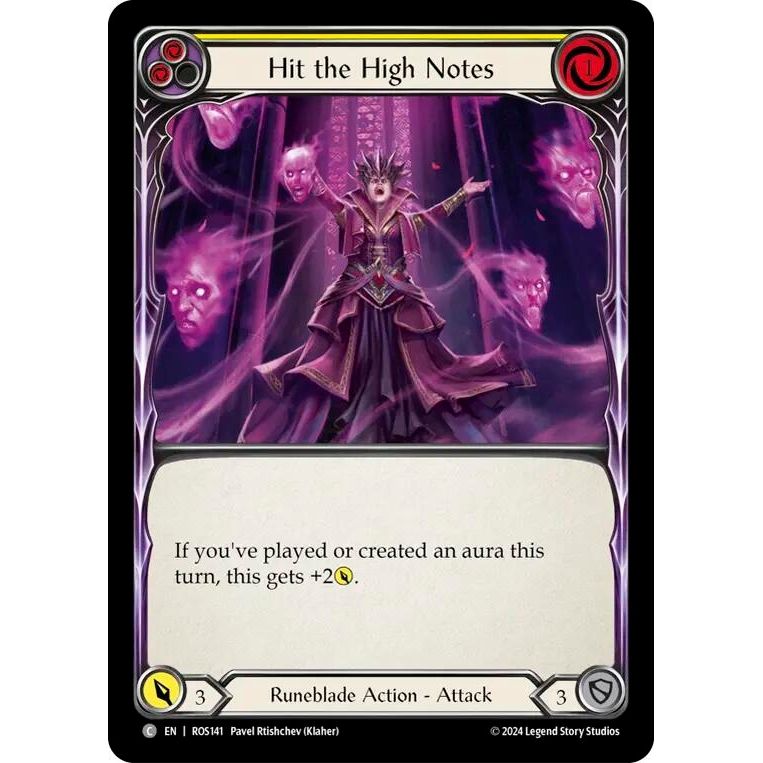 Image for Hit the High Notes (Yellow) (ROS141) (ROS) - Flesh and Blood TCG