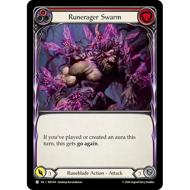 Image for Runerager Swarm (Red) (ROS149) (ROS) - Flesh and Blood TCG