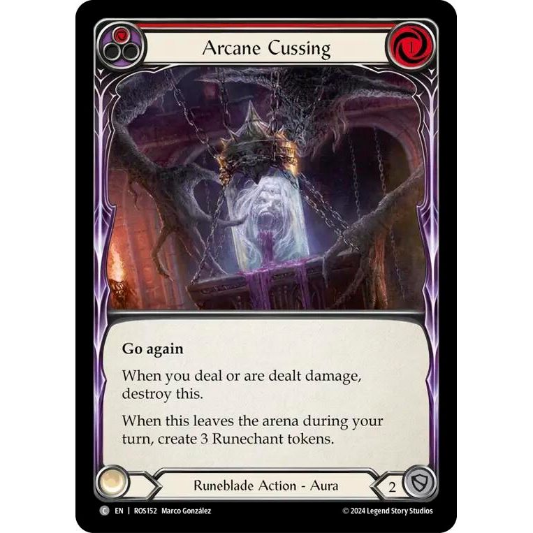 Image for Arcane Cussing (Red) (ROS152) (ROS) - Flesh and Blood TCG