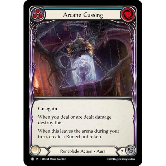 Image for Arcane Cussing (Blue) (ROS154) (ROS) - Flesh and Blood TCG