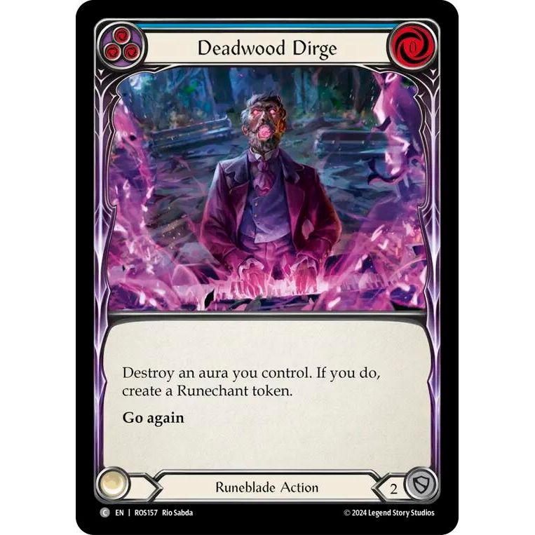 Image for Deadwood Dirge (Blue) (ROS157) (ROS) - Flesh and Blood TCG