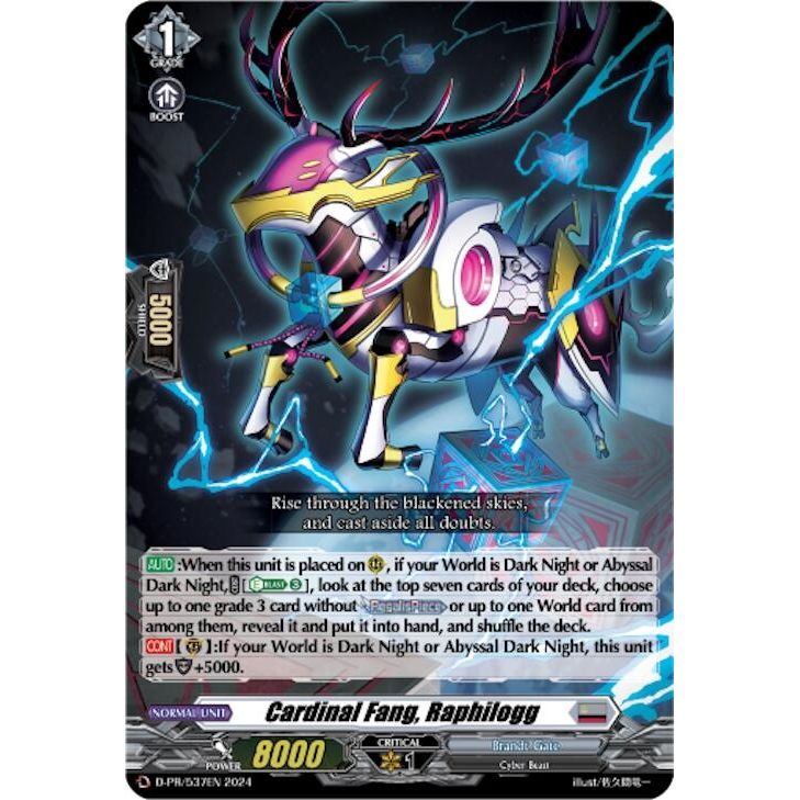 Image for Cardinal Fang, Raphilogg (D-PR/EXP537EN) (D-PR) - Cardfight Vanguard