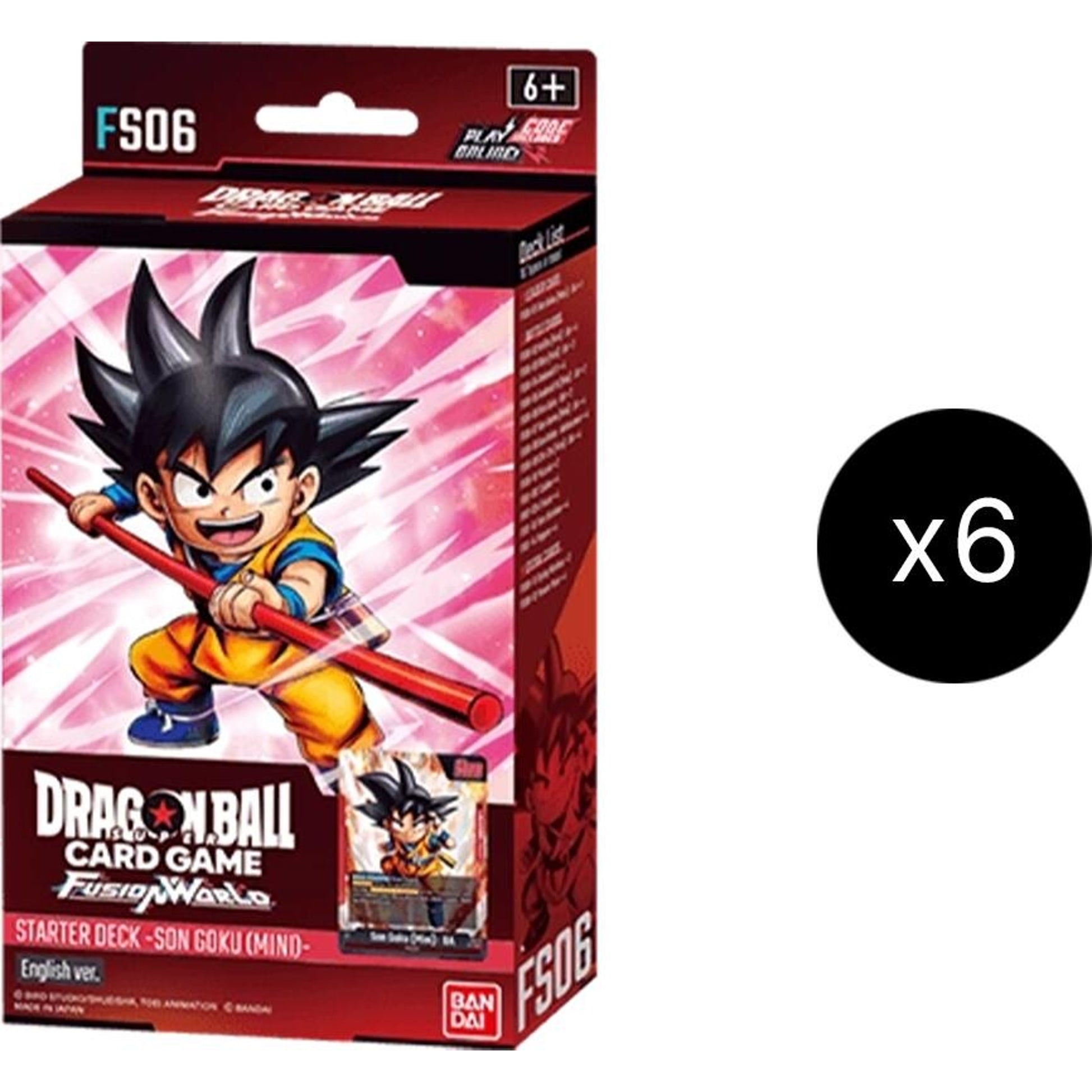 Image for Starter Deck 6: Son Goku (Mini) Display - Dragon Ball Super: Fusion World
