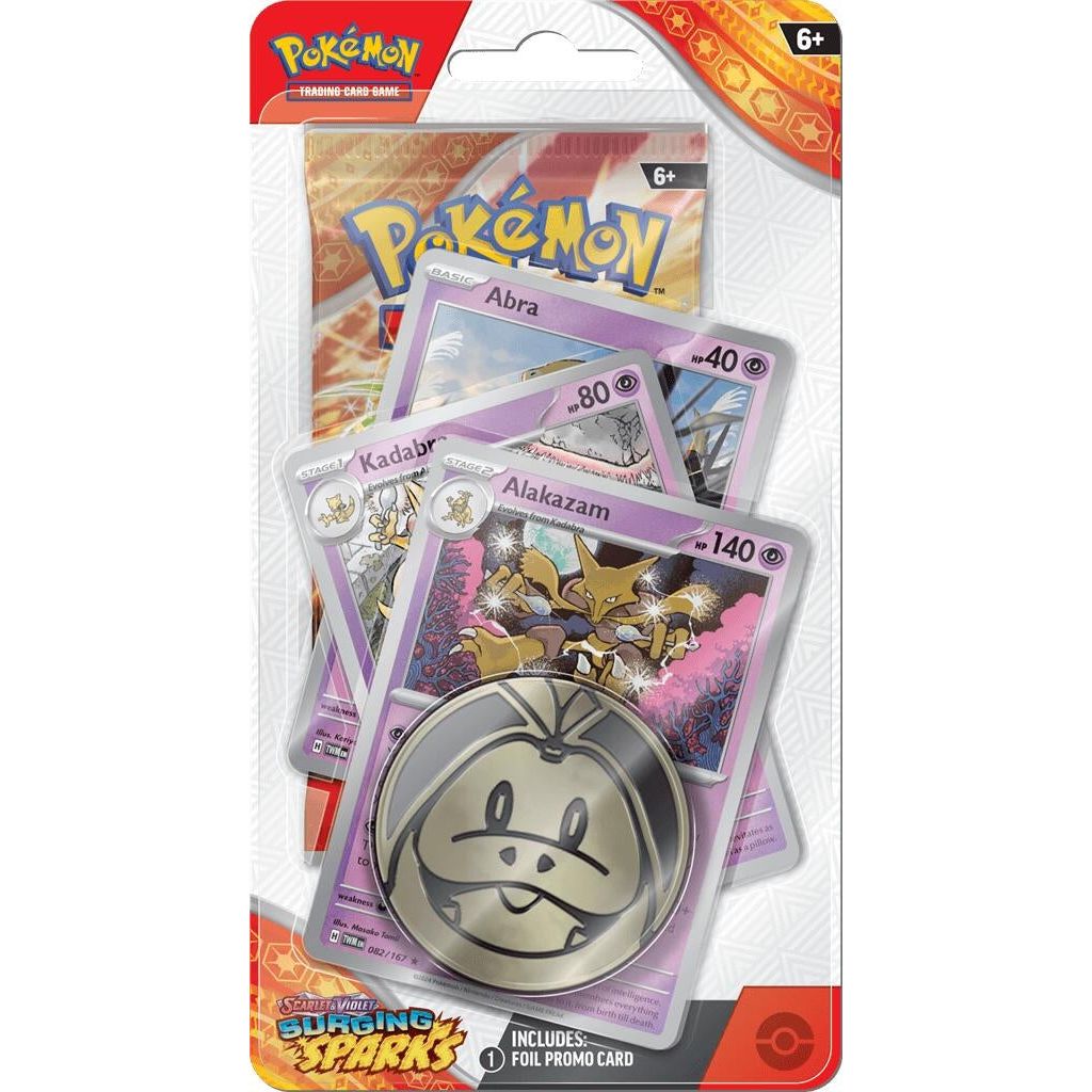 Image for Surging Sparks Premium Checklane Blister [Alakazam] - Pokemon