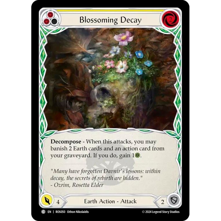 Image for Blossoming Decay (Yellow) (ROS050) (ROS) - Flesh and Blood TCG