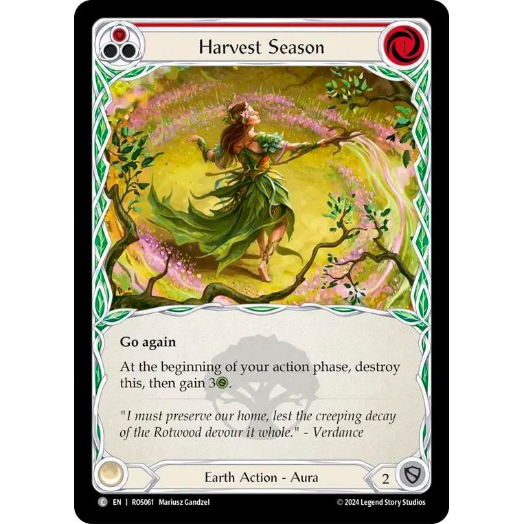 Image for Harvest Season (Red) (ROS061) (ROS) - Flesh and Blood TCG