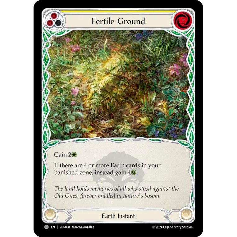 Image for Fertile Ground (Yellow) (ROS068) (ROS) - Flesh and Blood TCG
