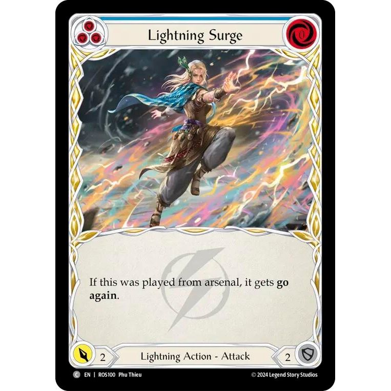 Image for Lightning Surge (Blue) (ROS100) (ROS) - Flesh and Blood TCG