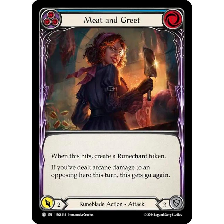 Image for Meat and Greet (Blue) (ROS148) (ROS) - Flesh and Blood TCG