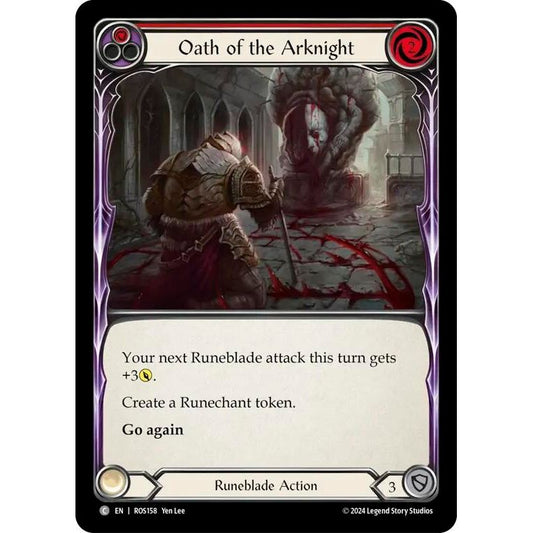 Image for Oath of the Arknight (Red) (ROS158) (ROS) - Flesh and Blood TCG