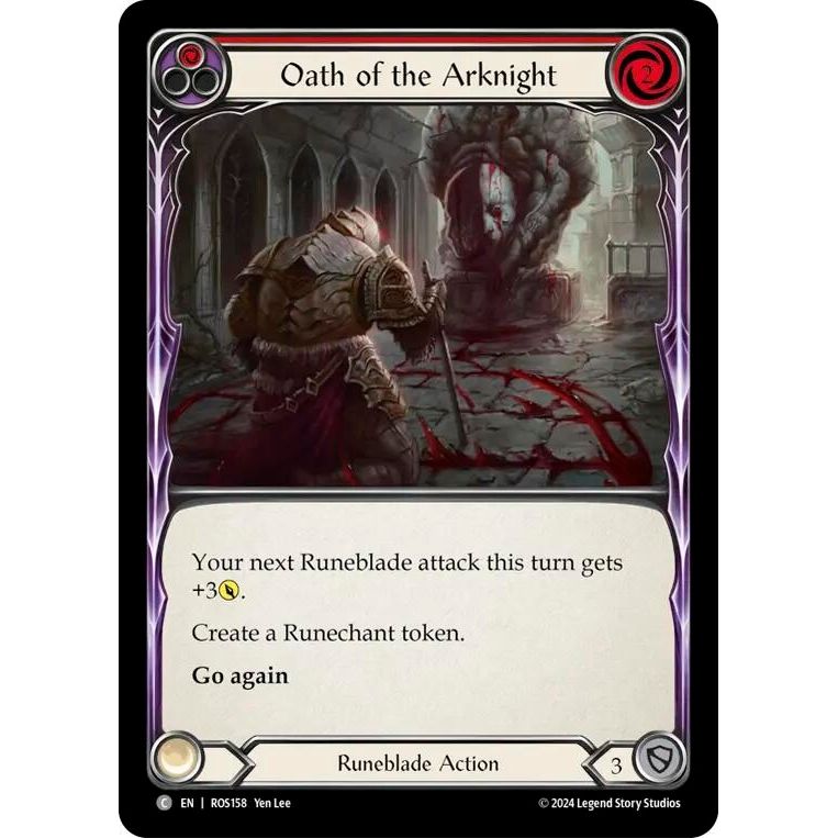 Image for Oath of the Arknight (Red) (ROS158) (ROS) - Flesh and Blood TCG