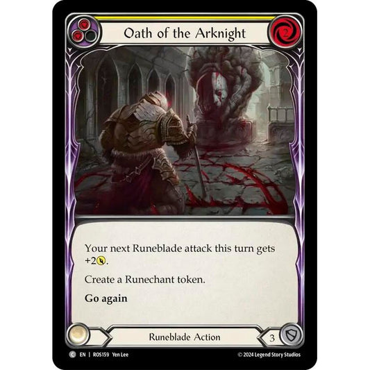Image for Oath of the Arknight (Yellow) (ROS159) (ROS) - Flesh and Blood TCG