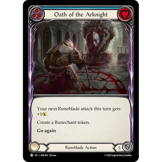 Image for Oath of the Arknight (Blue) (ROS160) (ROS) - Flesh and Blood TCG