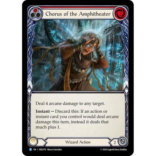 Image for Chorus of the Amphitheater (Red) (ROS170) (ROS) - Flesh and Blood TCG