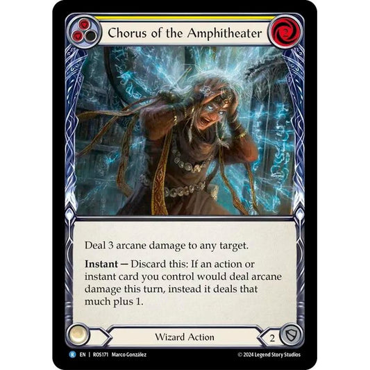Image for Chorus of the Amphitheater (Yellow) (ROS171) (ROS) - Flesh and Blood TCG