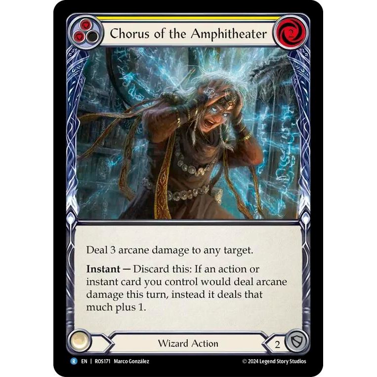 Image for Chorus of the Amphitheater (Yellow) (ROS171) (ROS) - Flesh and Blood TCG