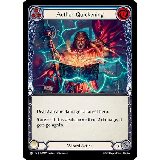 Image for Aether Quickening (Blue) (ROS185) (ROS) - Flesh and Blood TCG