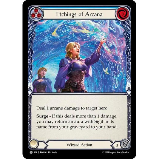 Image for Etchings of Arcana (Blue) (ROS191) (ROS) - Flesh and Blood TCG