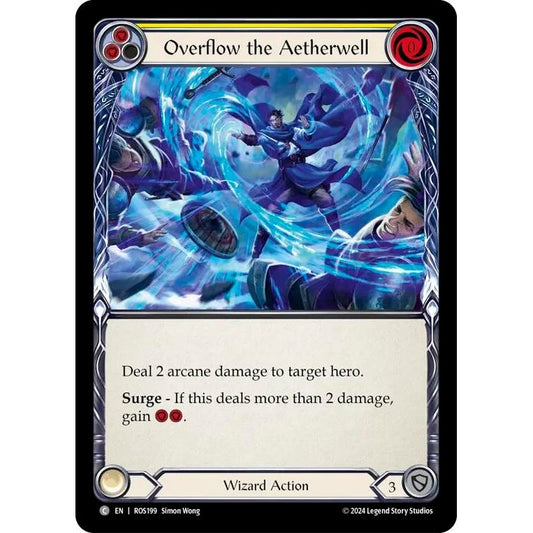 Image for Overflow the Aetherwell (Yellow) (ROS199) (ROS) - Flesh and Blood TCG
