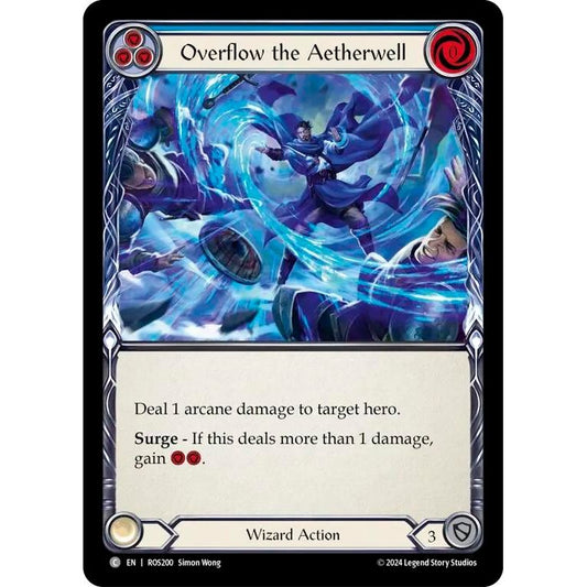 Image for Overflow the Aetherwell (Blue) (ROS200) (ROS) - Flesh and Blood TCG