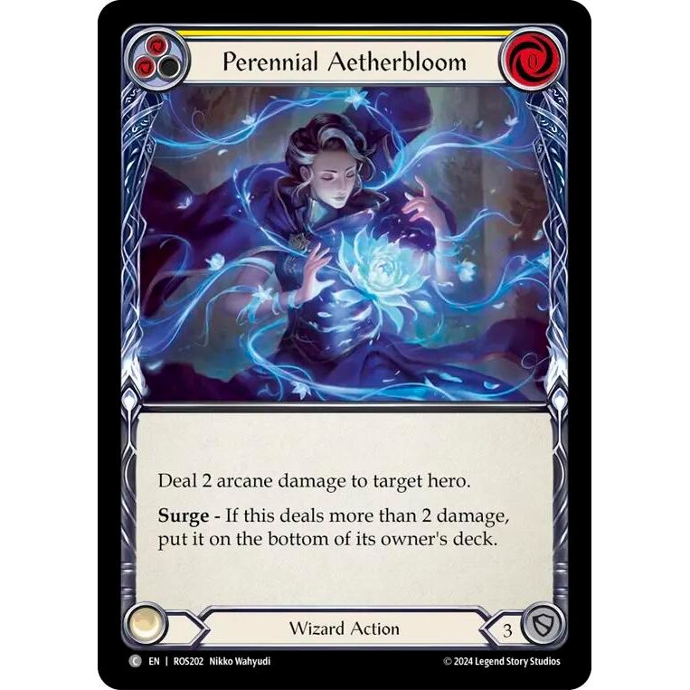 Image for Perennial Aetherbloom (Yellow) (ROS202) (ROS) - Flesh and Blood TCG