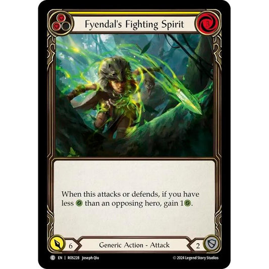 Image for Fyendal's Fighting Spirit (Yellow) (ROS228) (ROS) - Flesh and Blood TCG