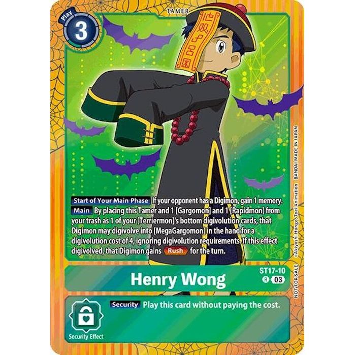 Image for Henry Wong (Halloween Event 2024) (ST17-10 R) (ST-17) - Digimon Card Game